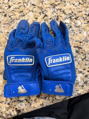 Franklin Royal Blue Batting Gloves